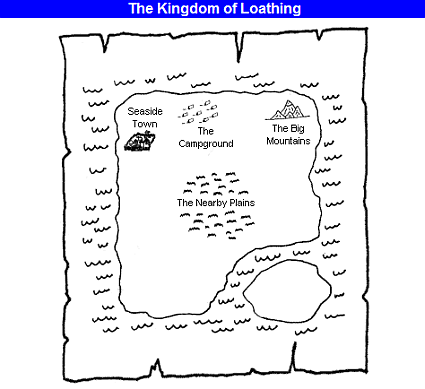 The Kingdom of Loathing Map