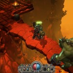 Torchlight-screenshot-E3-bridge-fight-troll-lava