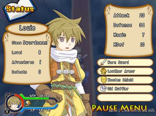 Recettear Character Stats screenshot003