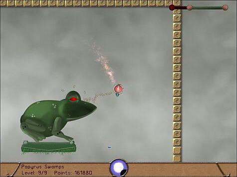 Bennu game screenshot - this frog is tougher than it looks patience is needed