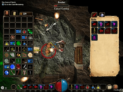 Driftmoon RPG - inventory and HUD screenshot