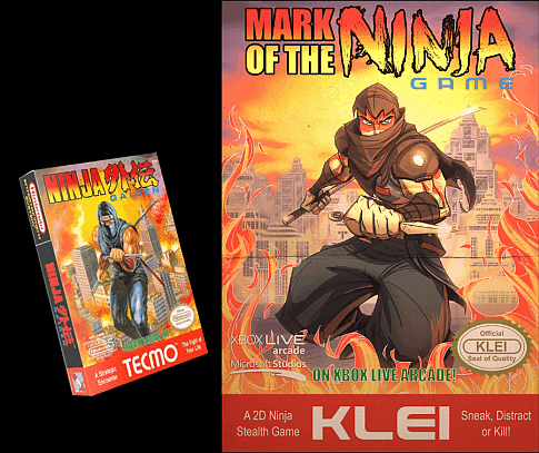 mark of the ninja - nes box art mockup