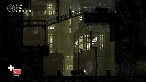 mark of the ninja rainy city screenshot