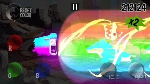Color Sheep game for iOS screenshot rainbow blast-320x480-75